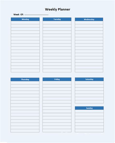 Onenote Weekly Planner Template Free Download Now