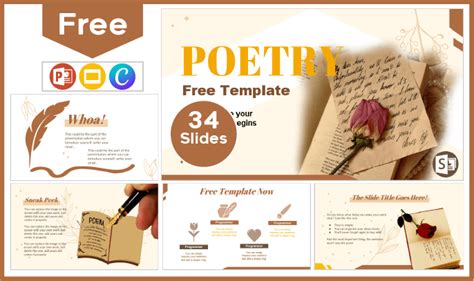 Poetry Google Slides Template Free Download