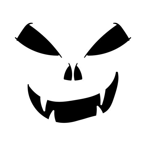 Pumpkin Face Templates Scary Designs To Carve