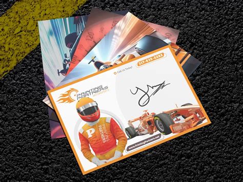 Racing Hero Cards Templates Designs For Motorsport Fans