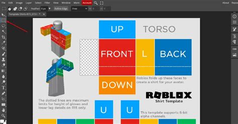 Roblox Shirt Template Creation Guide For Beginners