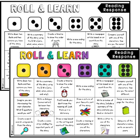 Roll And Read Template For Effective Learning