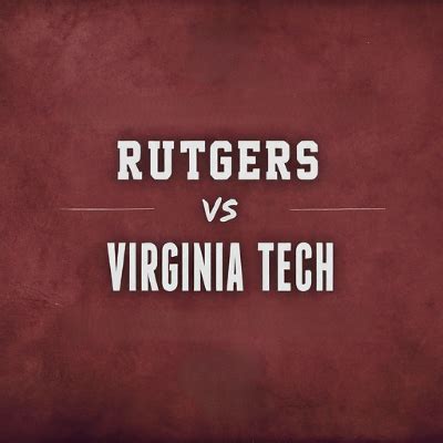 Rutgers Vs Virginia Tech Betting Line And Odds Analysis