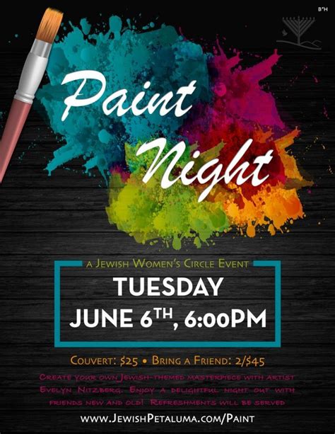 Sip And Paint Night Flyer Template Designs