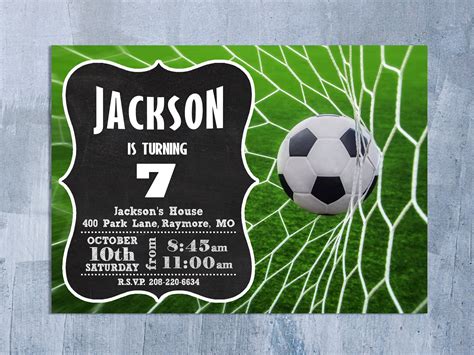 Soccer Birthday Invitation Template Free Download