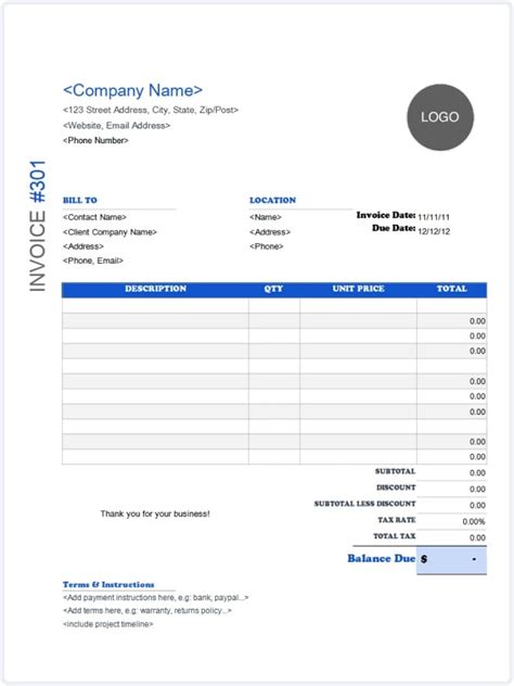 Sole Proprietor Invoice Template Made Easy