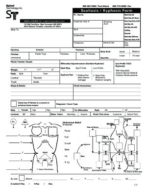 Spinal Tech Order Form: Simplified Ordering Process