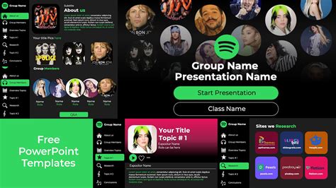 Spotify Wrapped Powerpoint Template Free Download