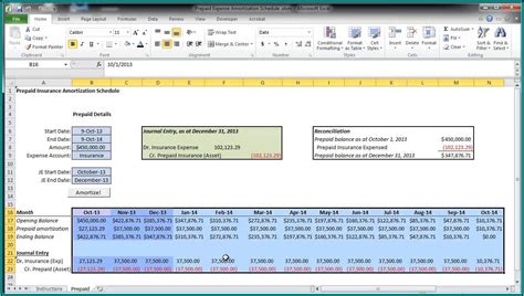 Streamline Prepaid Expenses With Excel Reconciliation Template