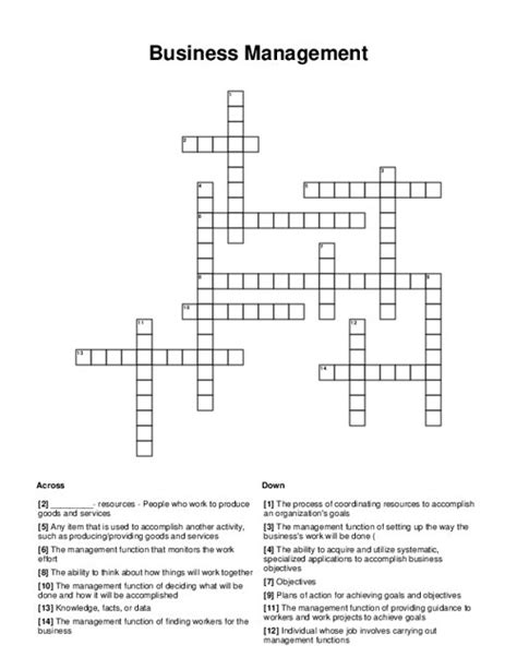 Tech Business Name Crossword Clue Solution Guide