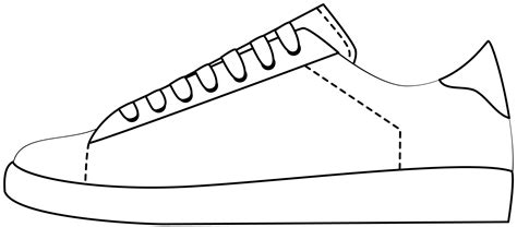 Tennis Shoe Template Printable Design