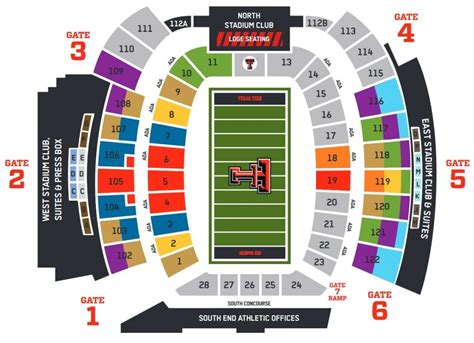 Texas Tech Stadium Seating Chart And Map Guide