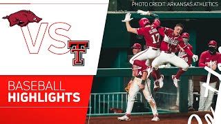 Texas Tech Vs Arkansas Baseball Showdown Preview