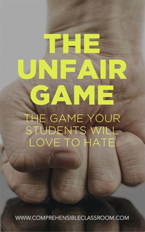 The Unfair Game Template: Winning At Lifes Uneven Playing Field