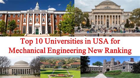 Top Mechanical Engineering Universities In The Usa