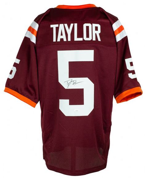 Tyrod Taylor Virginia Tech Hokies Jersey Tribute