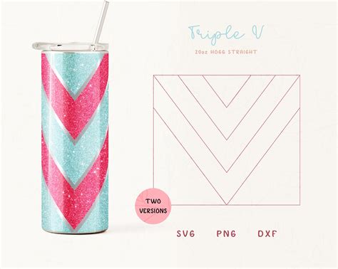 V Split Tumbler Template Design Guide