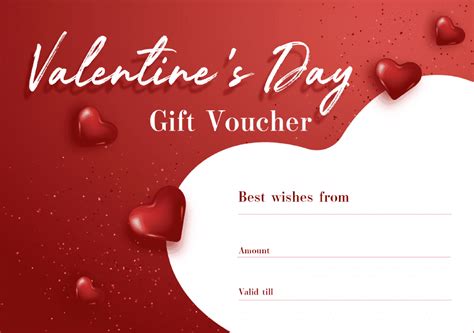 Valentine Gift Certificate Template Free Download