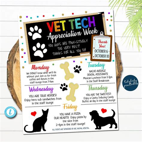 Vet Tech Appreciation Week Ideas And Activities