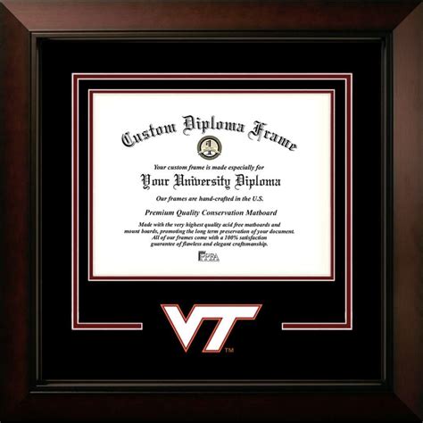 Virginia Tech Diploma Frames For Proud Alumni