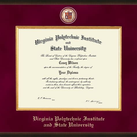 Virginia Tech Diploma Size: A Guide For Graduates