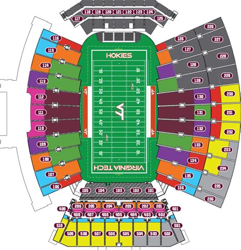 Virginia Tech Stadium Seating Chart And Guide