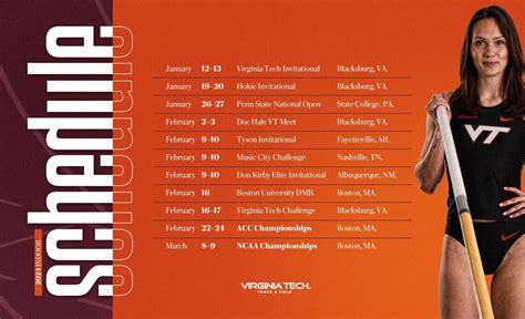 Virginia Tech Track Schedule: 5 Meets To Watch