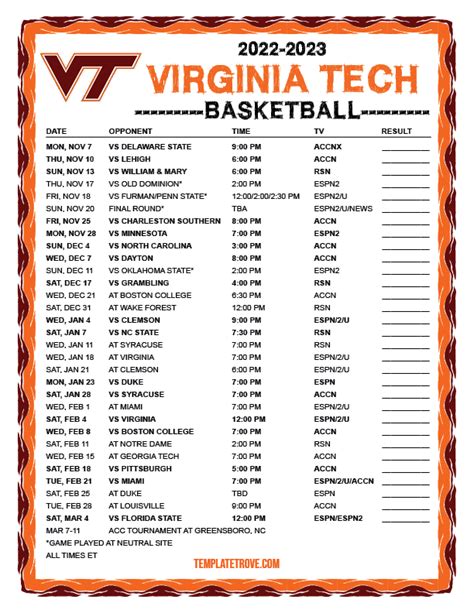 Wvu Tech Mens Basketball Schedule