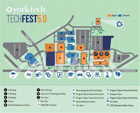 York Tech Campus Map And Directory Guide